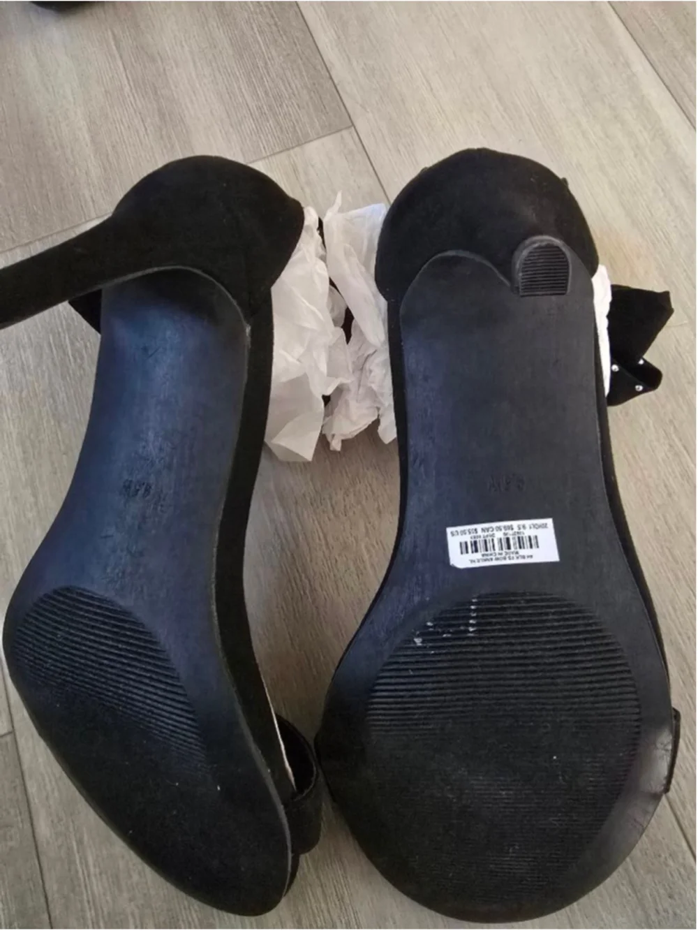 Women's Torrid Black Studded Bow Ankle Strap Heels Size 9.5⁸